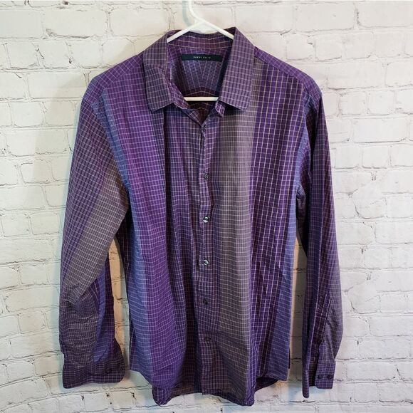Men's Perry Ellis longsleeve button-down shirt, size Large - Picture 1 of 4